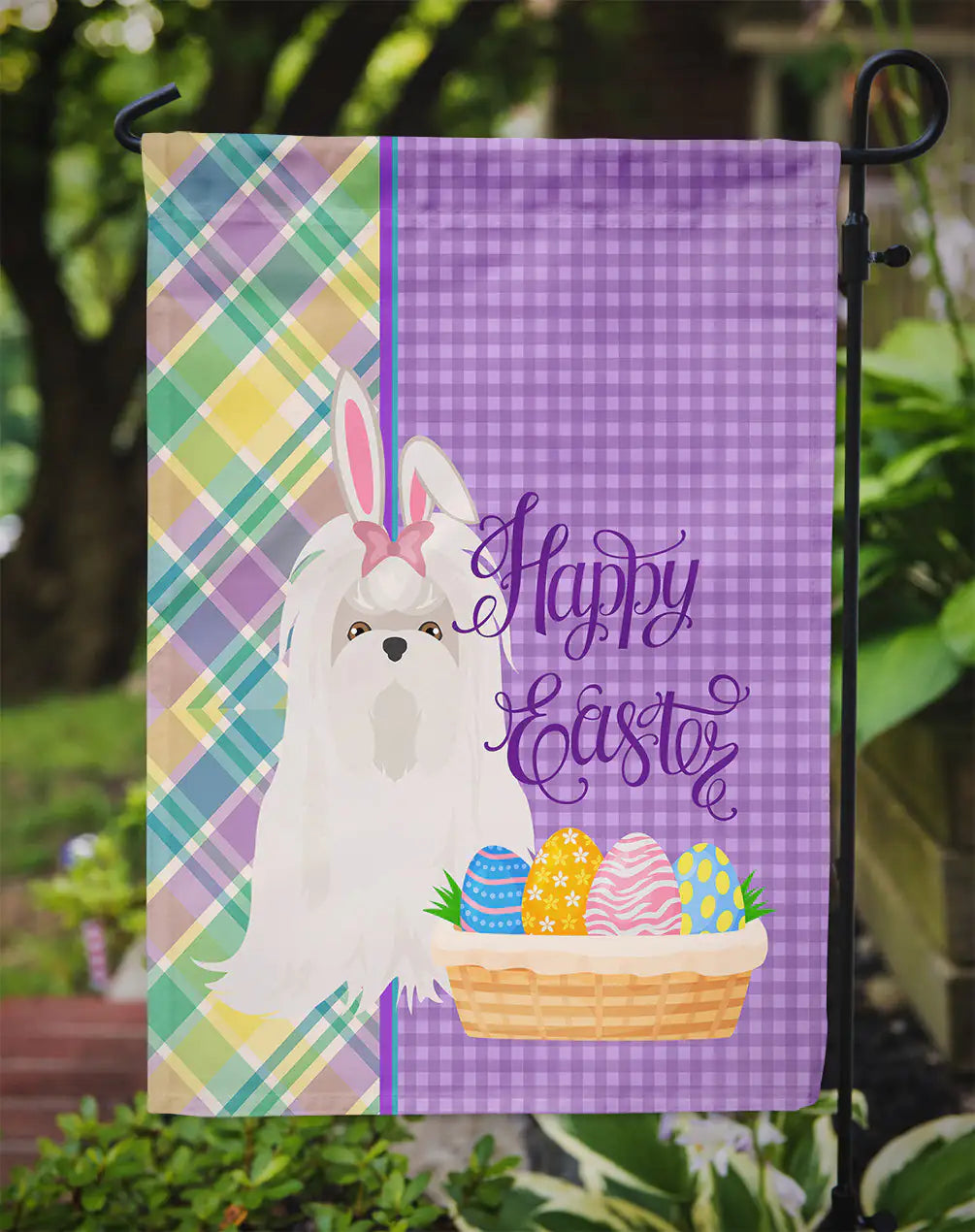 Maltese Easter Garden Flag