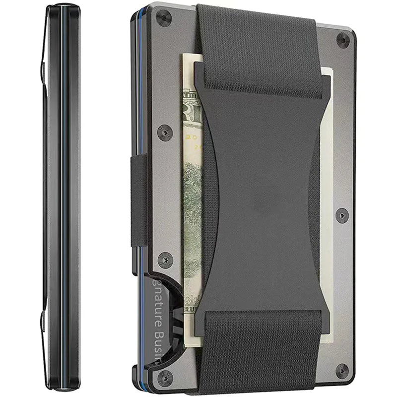 Carbon Fiber Metal Wallet with RFID Blocking Technology – Slim, Anti-Theft Cardholder