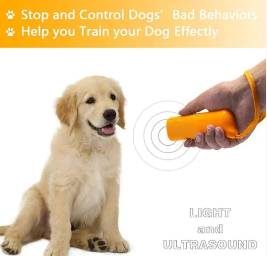 Handheld Ultrasonic LED Dog Trainer