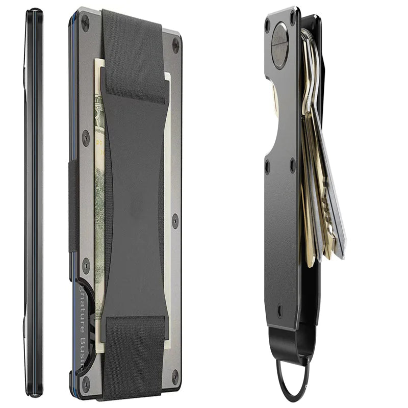 Carbon Fiber Metal Wallet with RFID Blocking Technology – Slim, Anti-Theft Cardholder