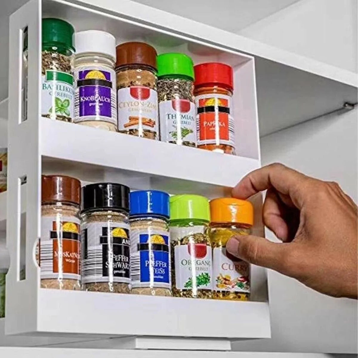 Double Layer Rotating Spice Rack