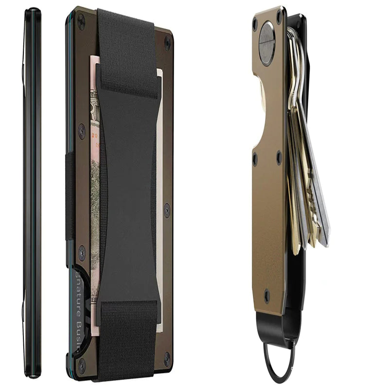 Carbon Fiber Metal Wallet with RFID Blocking Technology – Slim, Anti-Theft Cardholder